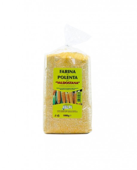 Farina polenta alla valdostana senza glutine 1000g - etichetta rossa - Valpi