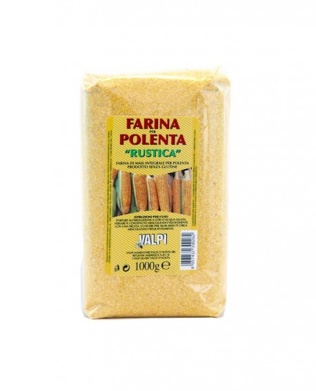 Farina per polenta rustica senza glutine 1000 g - Valpi