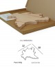 Tagliere in legno a forma di regione Lombardia - dimensione 38 x 32 - Elga Design